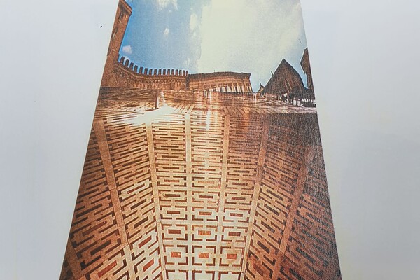 Uit serie Toscane, foto van foto uit folder